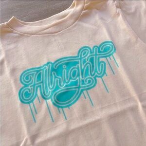 NWOT Little Hooligans Cream T-Shirt